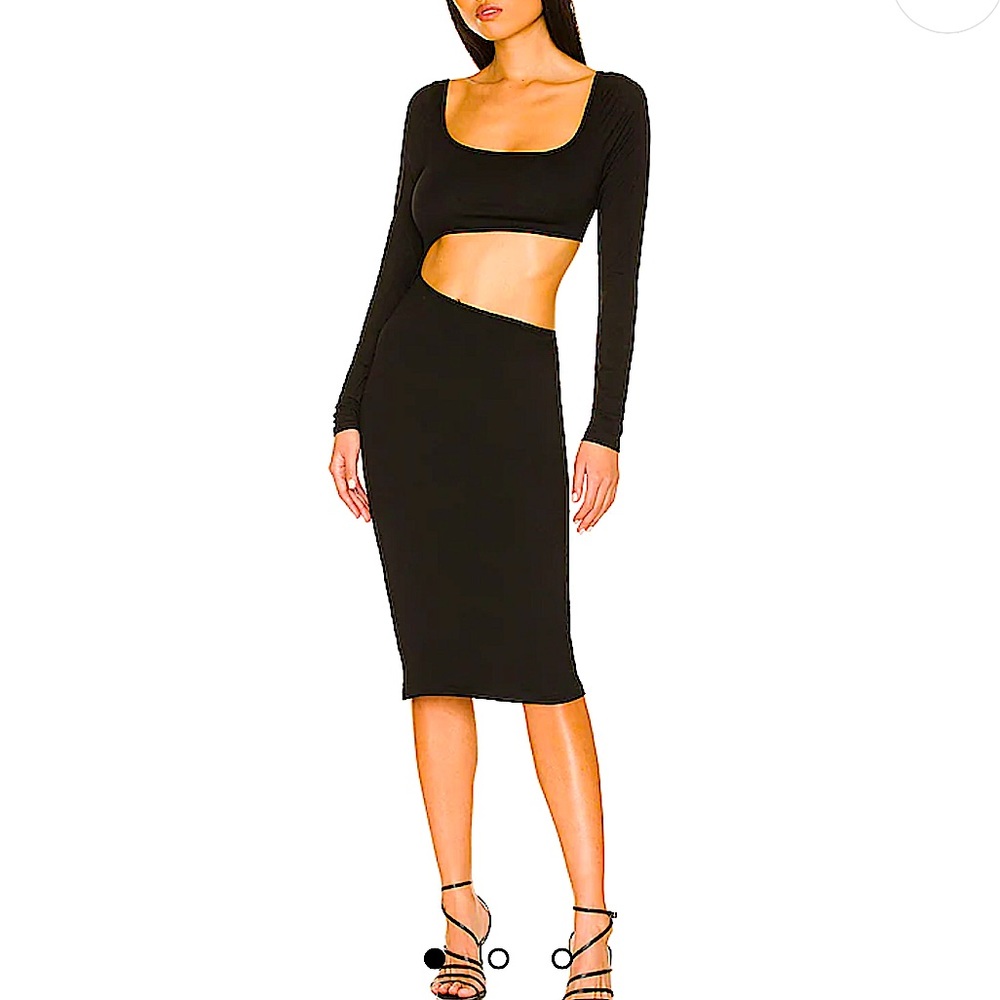 NWT black cutout dress